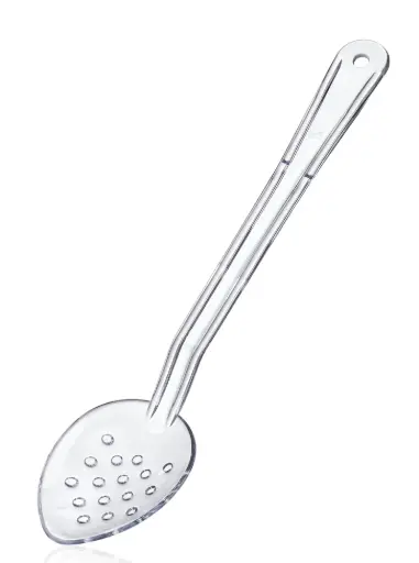 [91703] Cuchara Buffet Pc. Transparente Perforada 33 Cm.