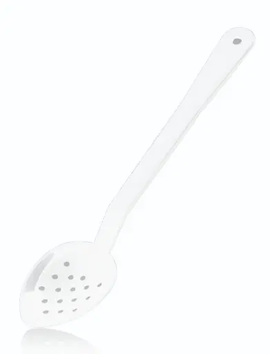 [01703] Cuchara Buffet Pc. Blanca Perforada 33 Cm.
