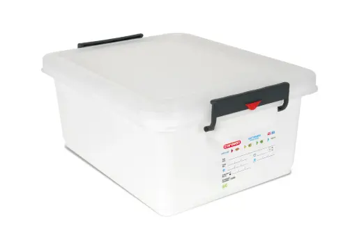 [01173] Cubeta Manutencion Pp. Blanca C/Tapa 530X396X225,5 Mm. 40 L.