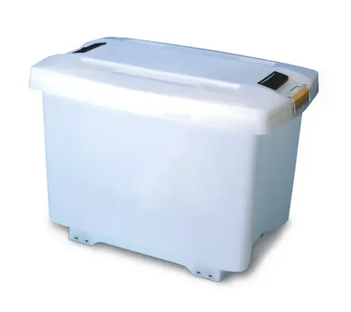 [01870] Cubeta Food Bacs C/Tapa Y Ruedas 70 L.