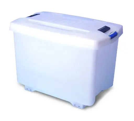 [01890] Cubeta Food Bacs C/Tapa Y Ruedas 90 L.