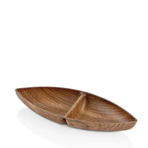 [146-0015] Bandeja Oval 2 Compartimentos Ps. 27x10,5x3,5 cm.