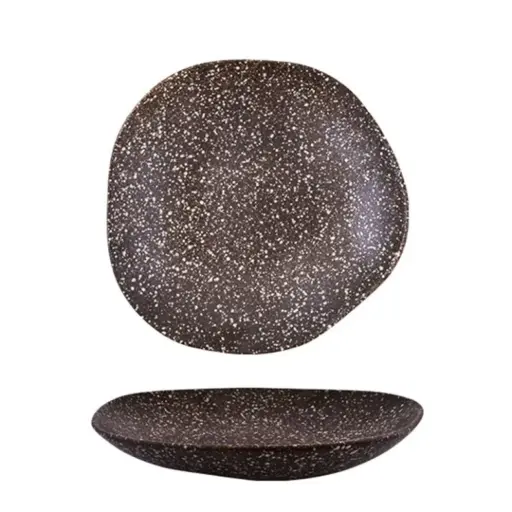 [176-RP4648-8.5] PLATO HONDO SILICE COSMOS 21.5 CM.