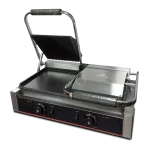 [RS573] Plancha Grill Doble Placa Lisa (Abajo)/Ranurada (Arriba) 