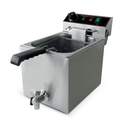 [RS622N] Freidora De 8 Litros Con Grifo De Escarga 3300W Con Termostato Ego