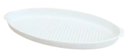 [3040470] FUENTE OVAL GRILL BLANCA 47 CM.