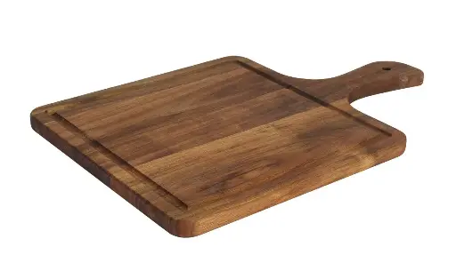 [B947008] Tabla acacia servicio cuadrad 37,4 x 25 cm