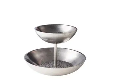 [ELM3033S] Expositor 2 Alturas Inox. Vintage 40 / 27 X 33 Cm.