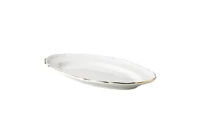 [QB60026] Fuente Oval Maria Theresa Filo Oro 26 Cm.