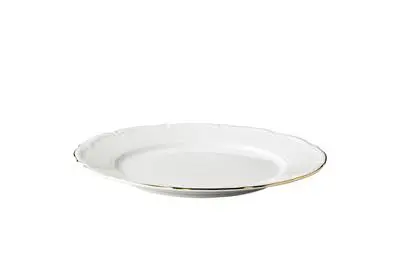 [QB60028] Plato Llano Maria Theresa Filo Oro 28 Cm.