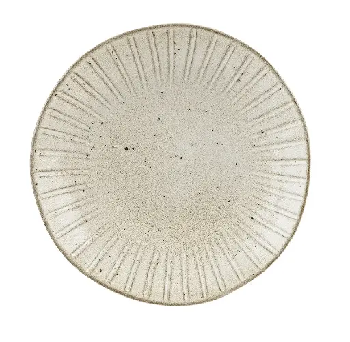 [QU12358] Plato Authentic Stone White 26,5 Cm.