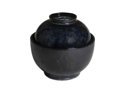 [QU33431] Bol Degustacion Sakura Azul Con Tapa 6,5 Cm.