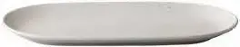 [QU63010] Fuente Oval Tinto Blanco Mate 30X15 Cm.