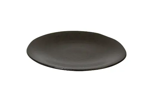 [QU73334] Plato Llano Q Authentic Speckle Negro 28,5 Cm.