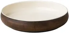 [RD18421] Zz26 Plato Hondo Oro Metalico 24X5 Cm.