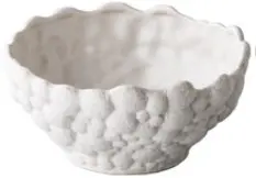 [RD18801] Zz26 Bol Bubble Deep Blanco 14,5X7 Cm.