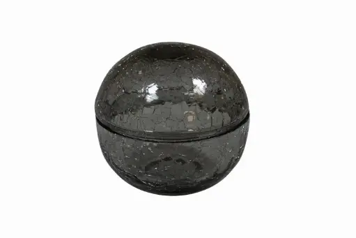 [RD23004] Bol Degustacion Craquelado Con Tapa Gris 12 Cm.