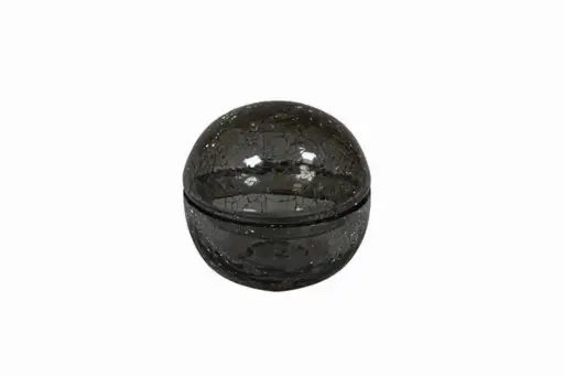 [RD23006] Bol Degustacion Craquelado Con Tapa Gris 7 Cm.