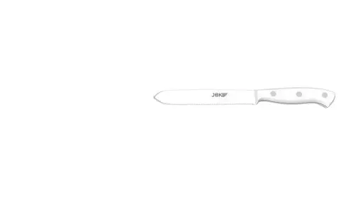 [81601B] Cuchillo Premium Chef Tomatero 12 Cm Mango Pom - Blanco