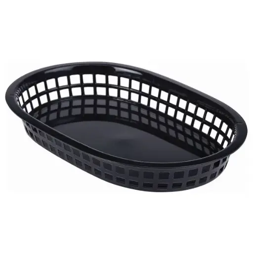 [FFB27-B] Cesta Fast Food Negra 27.5X17.5 Cm.