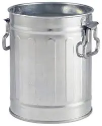 [GBIN9] Cubo Degust. Galvanizado Papelera 8.5X11.2 Cm