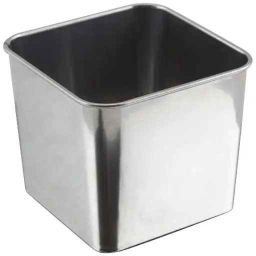 [SSQ8] Bol Cuadrado Inox. 8X8X6 Cm.