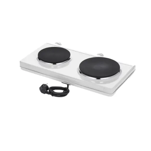 [1042] Hornillo Electrico Doble Blanco 1500 W. Dk 1042