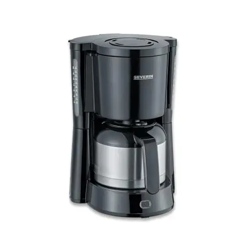 [4835] CAFETERA ELECTRICA INOX. NEGRA 8 TAZAS 100W.