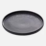 [000701127191021090] Plato Postre Nara Relieve Negro 21 Cm.