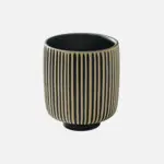 [000701545091000628] Bol Nara Relieve Bicolor Blanco Negro 8X9,5 Cm.