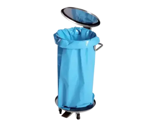 [WI-110] Carro Porta Bolsas Redondo Inox.