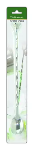 [FIK 004] Cuchara Coctel Torneada Inox. 30 Cm.