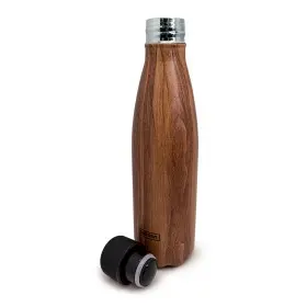 [FIH 516] Botella Doble Pared Madera 50 Cl.