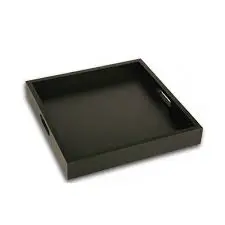 [0613] Bandeja Room Service Madera Wengue 40X40X6 Cm.                    