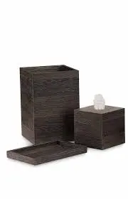 [0339MALI] Papelera Madera Wengue Mali 30X20X20 Cm.