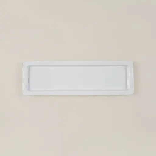 [01S0398] Fuente Gn. Porcelana Blanca 2/4 25