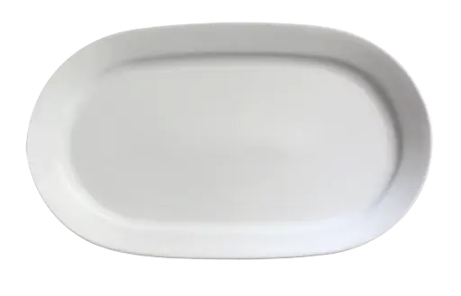 [01S0097] Fuente Mallorca Porcelana Blanca 29X19 Cm.