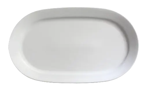 [01S0099] Fuente Mallorca Porcelana Blanca 35X22 Cm.