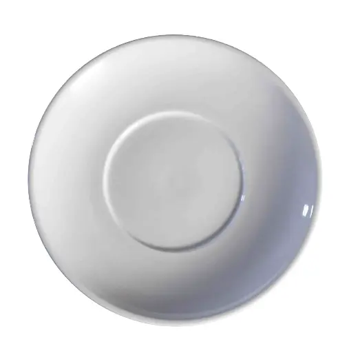 [01S0296] Plato Moka Montgat Porcelana Blanca 12,5 Cm.