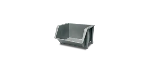 [152806] Cubeta Almacenaje Apilable Gris 52,5X42,5X31,5 Cm.
