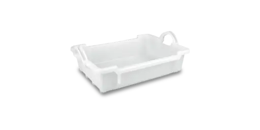 [CP172800] Cubeta Manutencion Apilable Y Encajable Blanca 20 L. 65X45X22,5 Cm. 