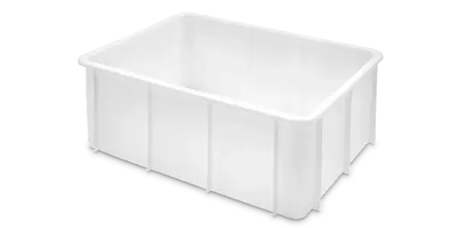 [316000] Cubeta Manutencion Lisa Blanca 120 L. 80X60X33 Cm.