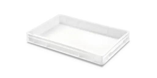 [3249] Cubeta Manutencion Lisa Blanca 14 L. 60X40X7,5 Cm.