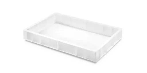 [1794C00] Cubeta Manutencion Lisa Blanca 19 L. 60X40X9 Cm.