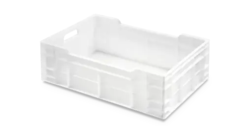 [181600] Cubeta Manutencion Lisa Blanca 40 L. 60X40X20 Cm.