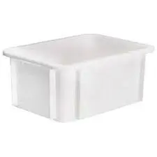 [119900] Cubeta Manutencion Lisa Blanca 55 L. 59,5X39,5X32 Cm.