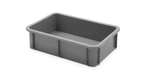 [119706] Cubeta Manutencion Lisa Gris 25 L. 59,5X39,5X16,5 Cm.