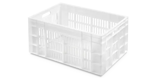 [1797P00] Cubeta Manutencion Ranurada Fondo Liso Blanca 60 L. 60X40X30 Cm.