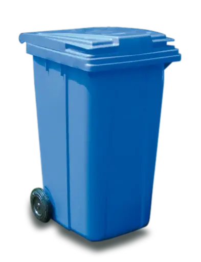 [CLKA24003] Cubo Basura Azul Con Ruedas 240 L.