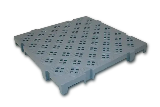 [C50/50L06] Tarima Antideslizante Encajable Gris 50X50X5 Cm.